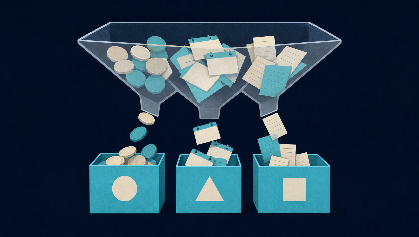 The visual represents why direct acquisition ROI should include consultation learning, content systems, and data accumulation, not only advertising spend.