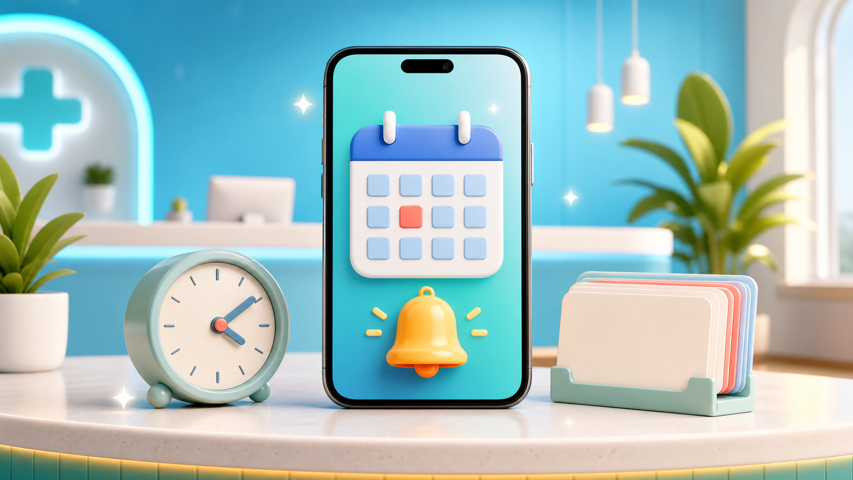 K-DIA keeps booking schedules and visit reminders organized together inside the app.