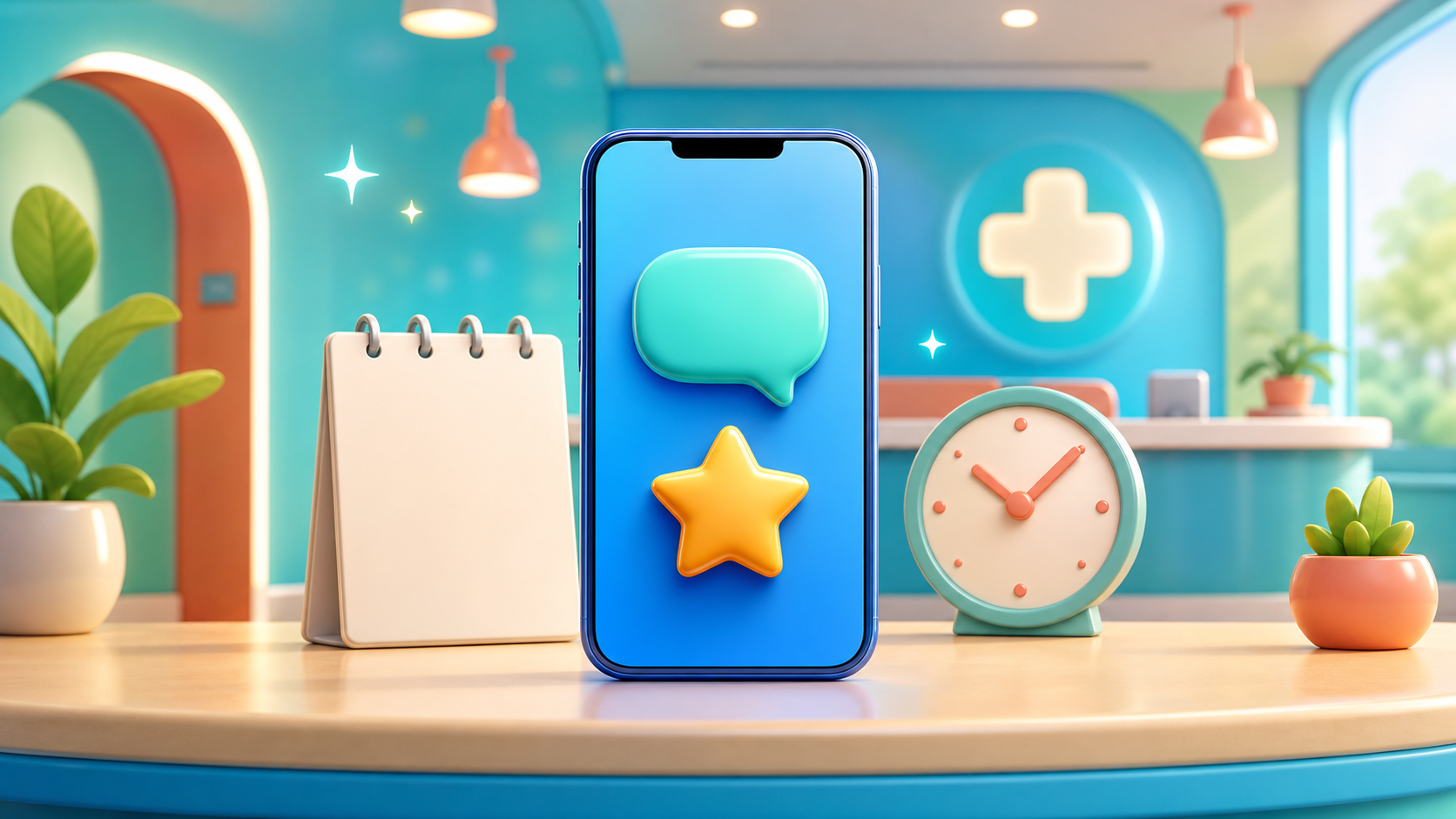 K-DIA connects the post-visit moment with a timely and natural review request inside the patient app journey.