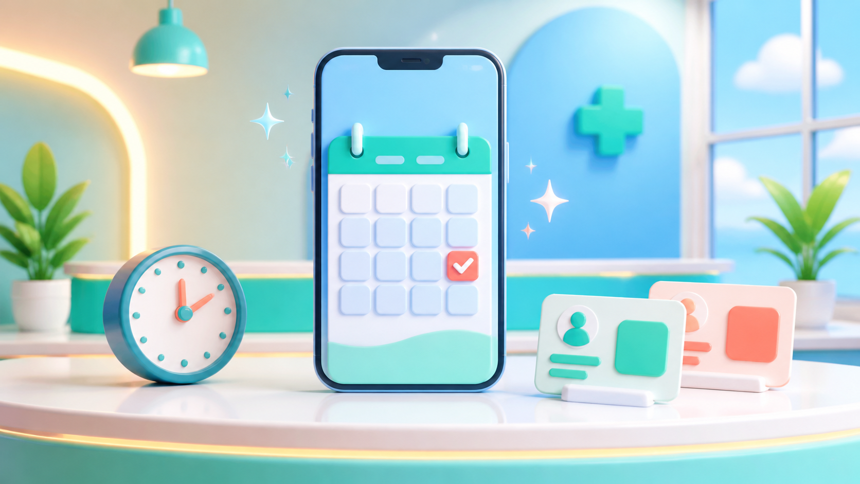 K-DIA organizes appointment confirmation and reminders into a clear schedule experience inside the patient app.