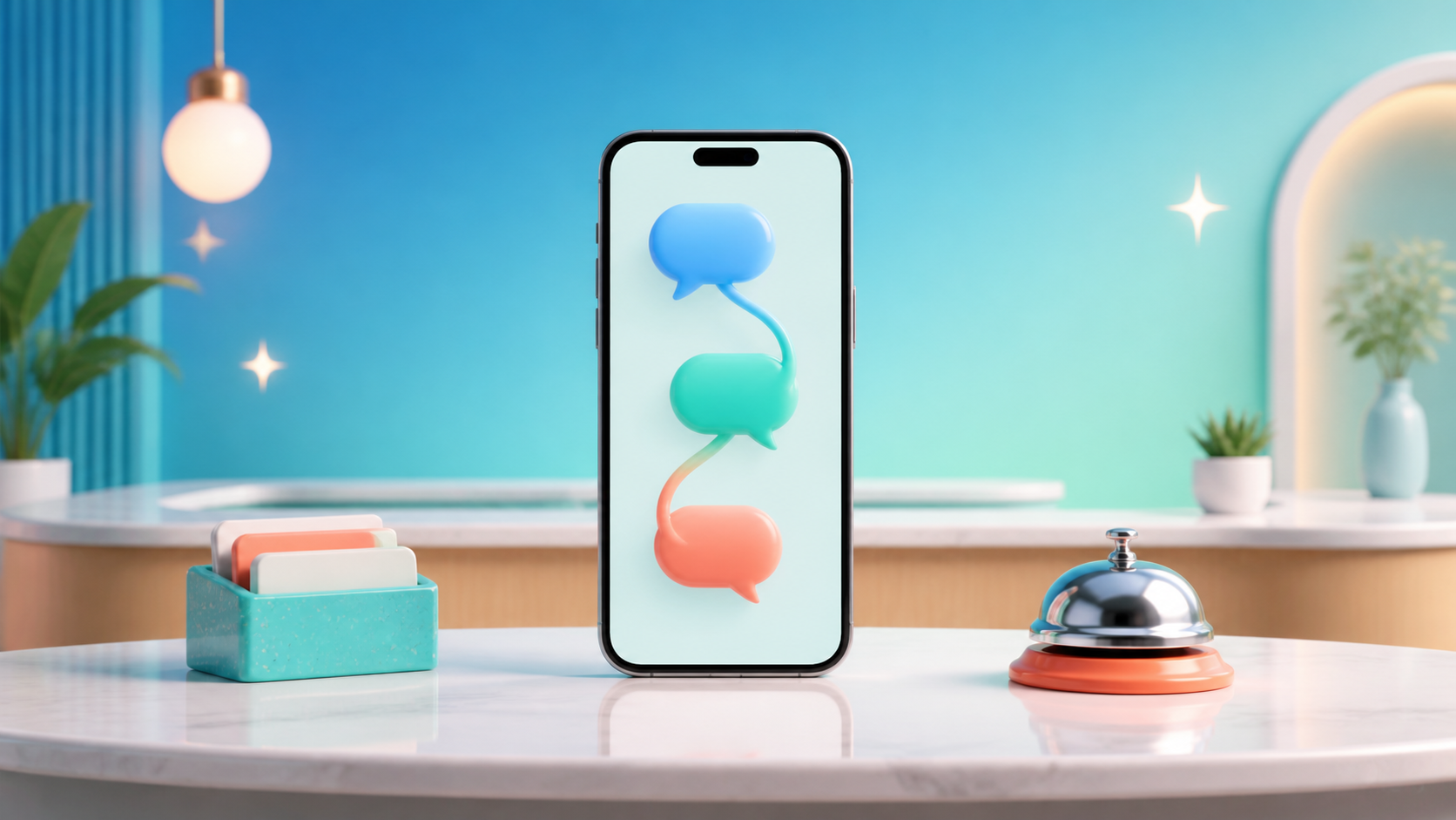 K-DIA in-app messaging brings multiple follow-up questions together in one continuous conversation flow.