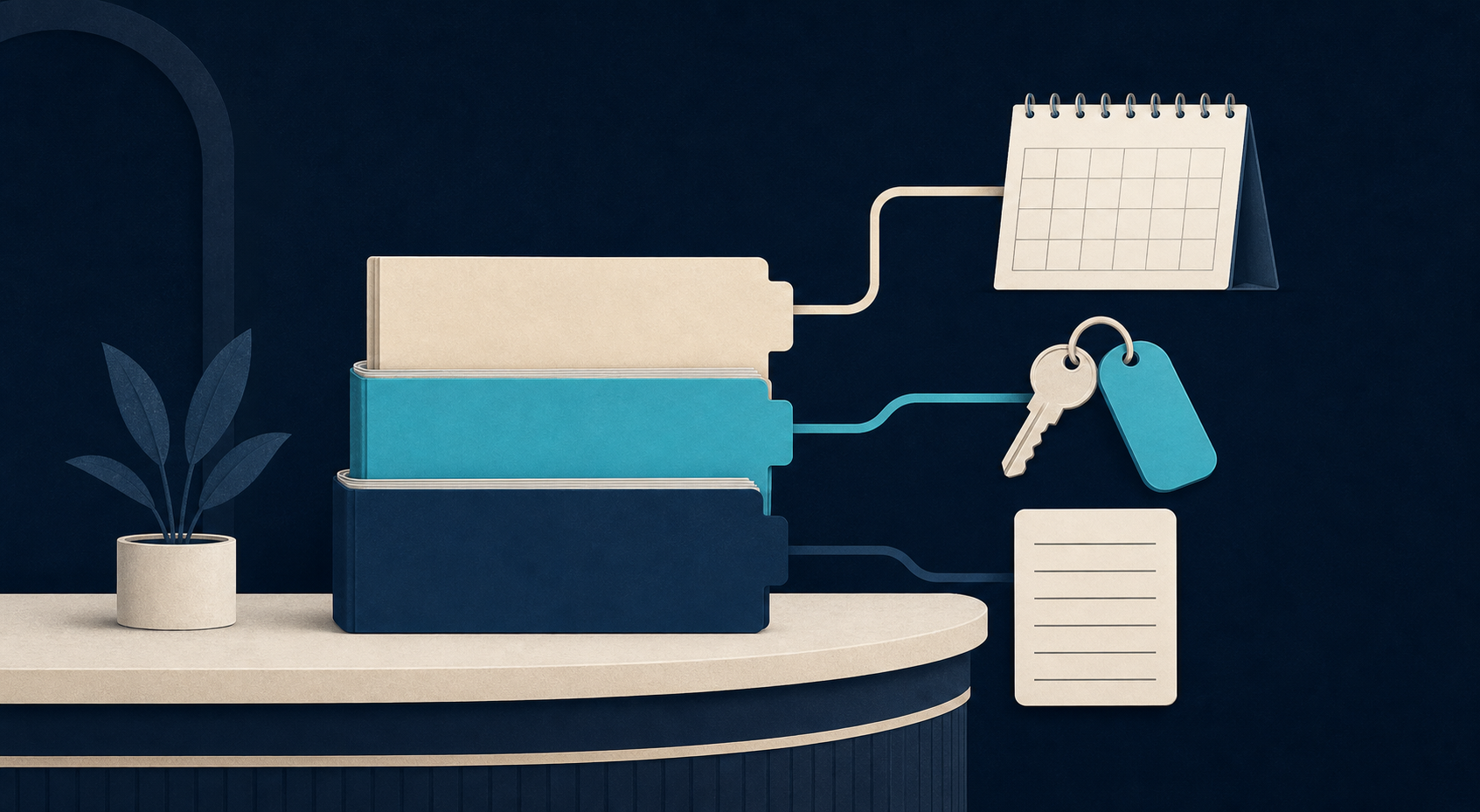 A reception-desk planning scene shows how U.S. patients need an integrated plan covering schedule, stay, and follow-up rather than a price list alone.